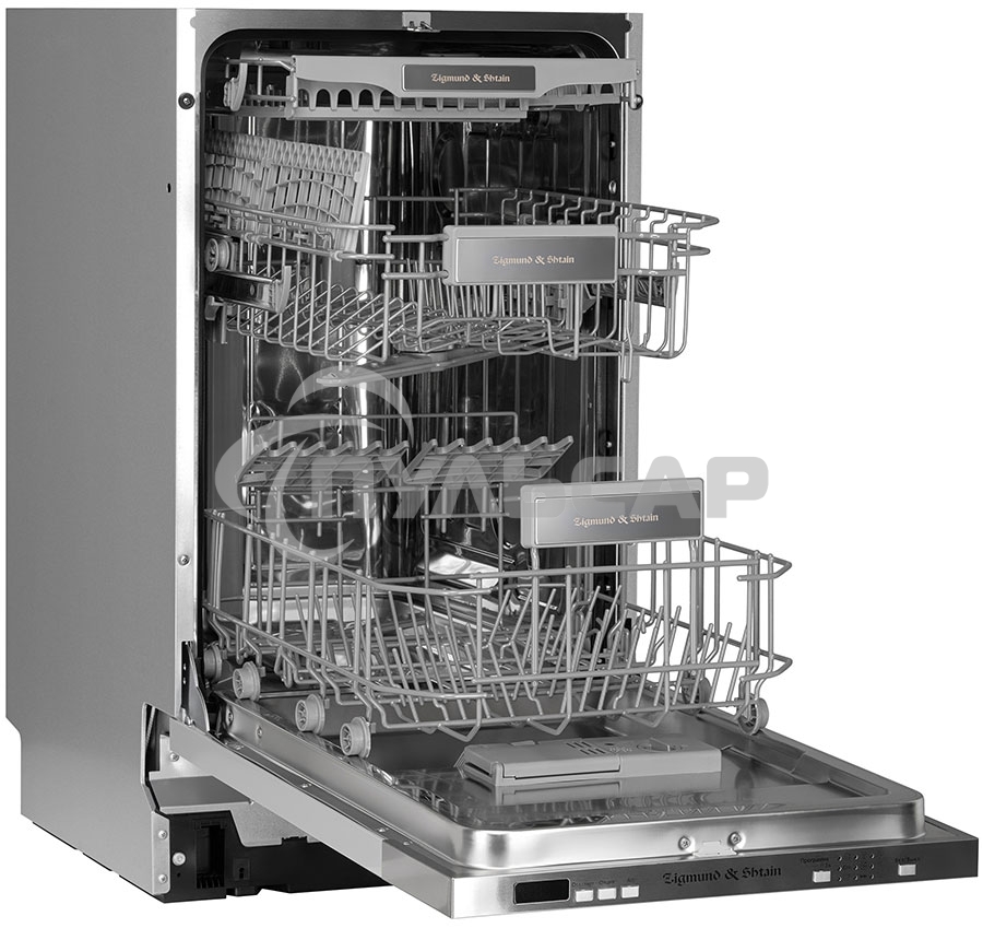 Встраиваемая посудомоечная машина Zigmund & Shtain DW 301.6, нержавеющая сталь, 60 см, 15 компл., 49 дБ, класс A++