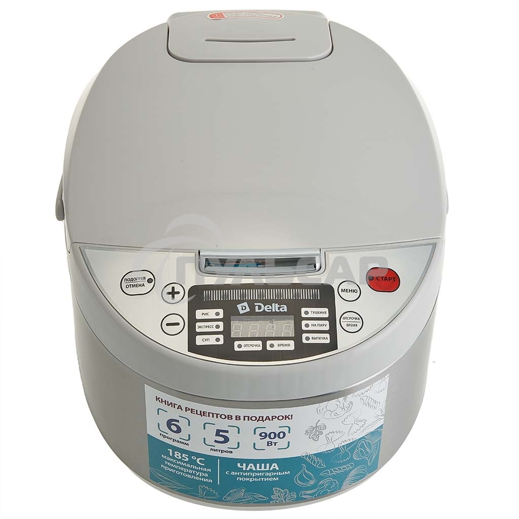 Мультиварка DELTA DL-6529 белый: 900 Вт,5л, 6 ПРОГРАММ (4)
