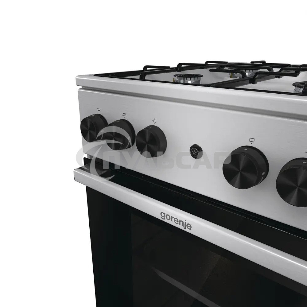 Плита газовая Gorenje GGI5A21XJ серебристый, конфорок 4 газовых, духовка 61 л, 50 см x 85 см x 59.4 см