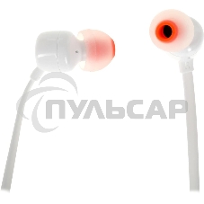 Наушники JBL Tune 110, 3.5 мм, внутриканальные, белый