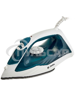 Утюг DELTA DL-153 белый с бирюзовым