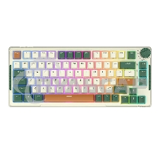 Клавиатура проводная + беспроводная Royal Kludge RK-H81 Sky cyan switch/White Night