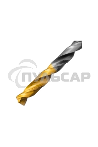 Сверло спиральное по металлу Denzel 5,5 x 93мм, Р6М5, Golden Tip, многогранная заточка