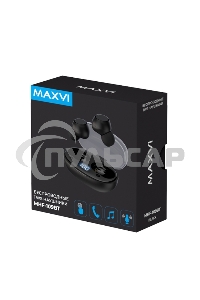 Беспроводные наушники Maxvi MHF-109BT черные TWS\капли\LCD\Sensor\200мАч\5.2\кабель Type-C