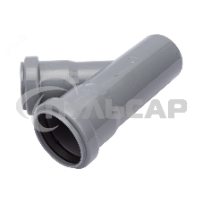 Тройник канализационный Политэк 45 град. 50 х 40 205445