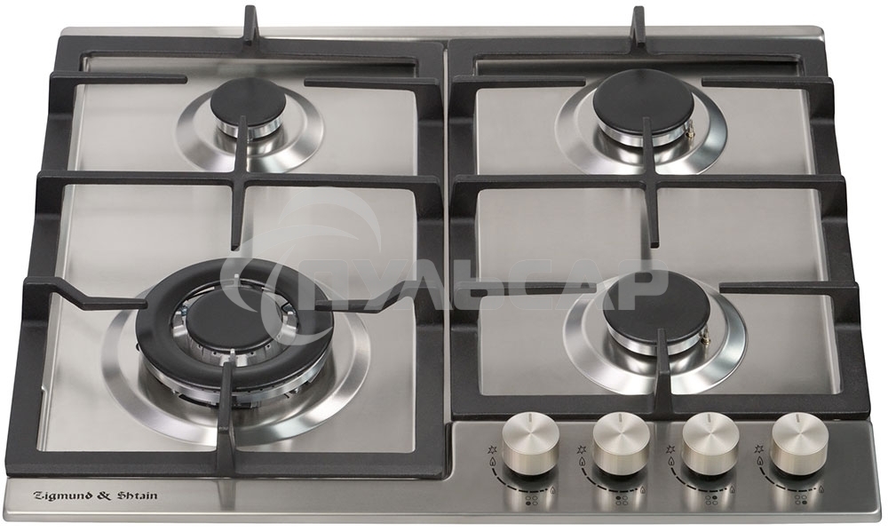 Газовая варочная панель Zigmund & Shtain G 14.6 S независимая, нержавеющая сталь