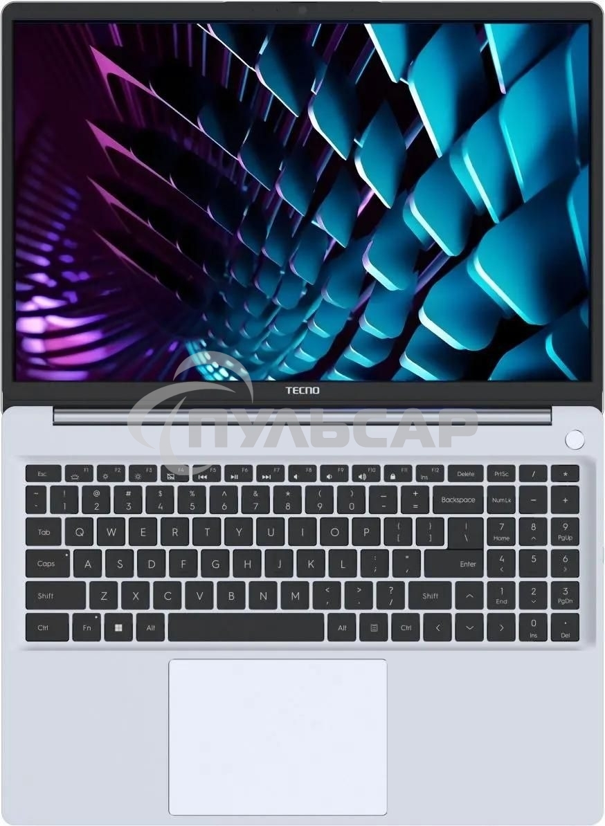 Ноутбук Tecno MegaBook K16SAA серебристый Core i5 13420H 16Gb SSD1Tb Intel UHD Graphics 16