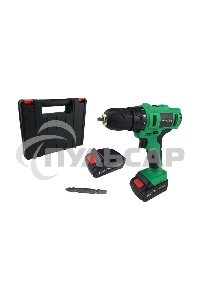 Дрель-шуруповерт Zitrek Greenpower 12-Li 063-4074, Аккумуляторная, 12В, 2 АКБ, Кейс