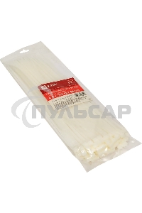 Хомут кабельный 4.8х300 нейл. бел. (уп.100шт) EKF plc-c-4.8x300