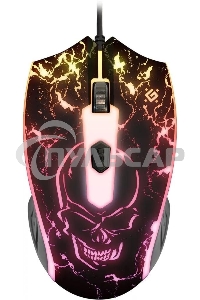 Мышь проводная Defender Overmatch GM-069 черный, 2400 dpi, USB, кнопки - 4