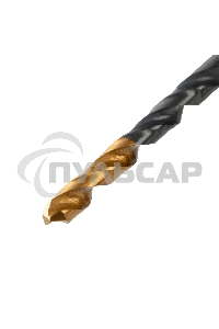 Сверло по металлу Denzel 4,5 мм, HSS-Tin, Golden Tip, 10 шт.