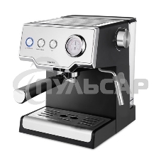 Кофеварка рожковая Centek CT-1167 черный/серебристый, исп. кофе - молотый, 1.6 л, 850 Вт, 20 бар