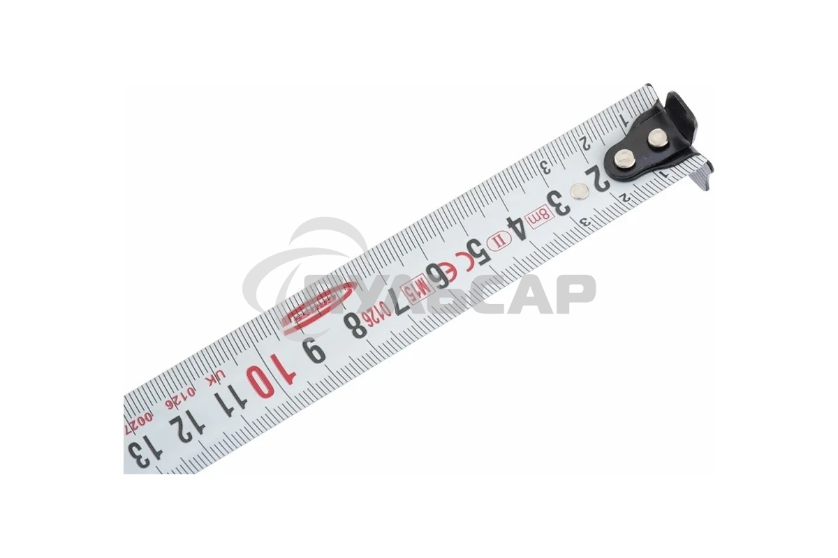 Рулетка Doppelhaken 8мx25мм, двухсторонний зацеп, нейлон, двуст.шкала GROSS 31125