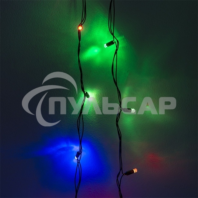Гирлянда светод. рисовая Funray RL-540M, 5м, 40LED, мульти (4цв.), темно-зел. шнур 0,7м, контроллер,