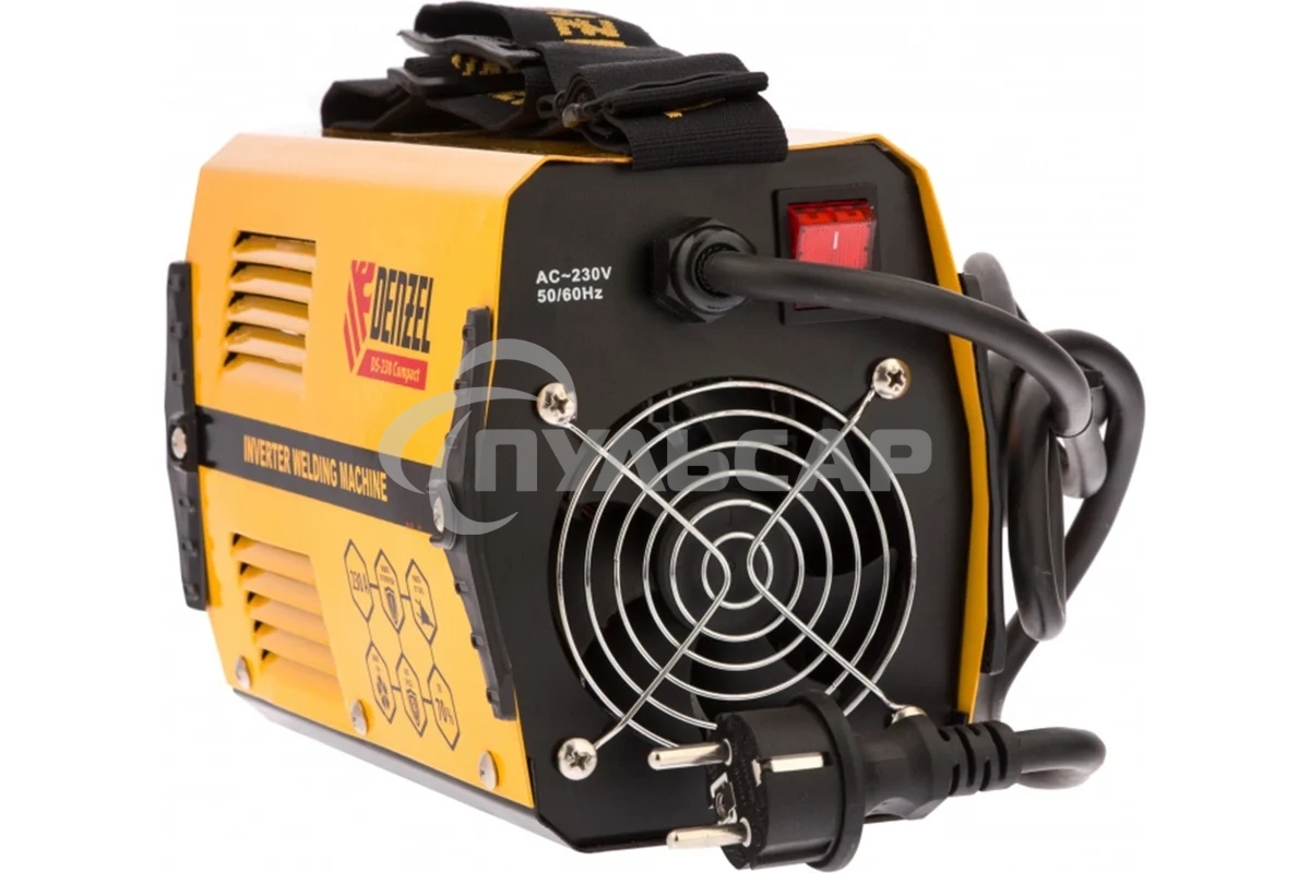 Сварочный аппарат Denzel ds-230 compact 94374инвертор. дуговой сварки 230А пв 70%