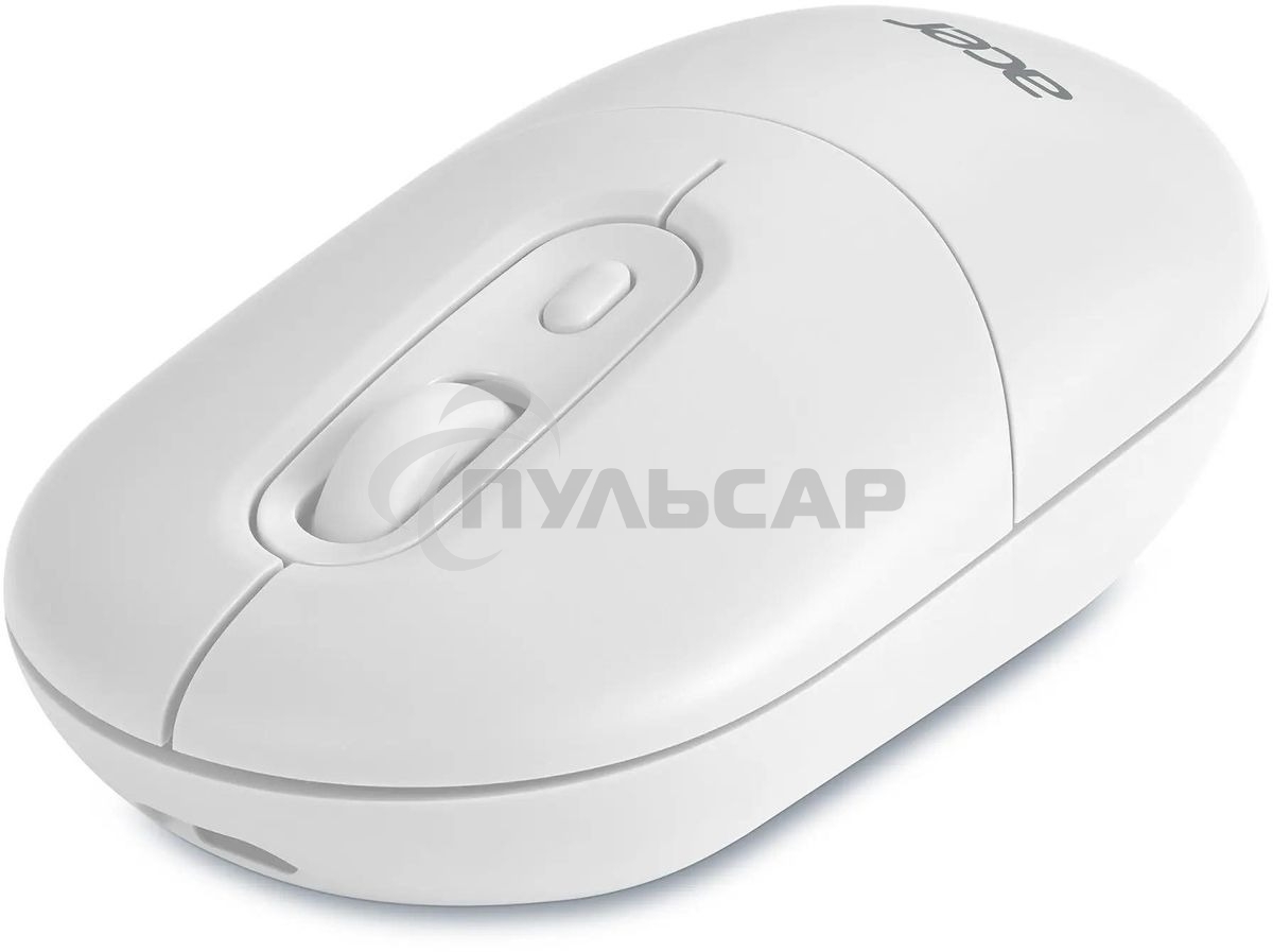 Мышь беспроводная Acer OMR301 белый, 1600 dpi, радиоканал, Bluetooth, USB, кнопки - 4