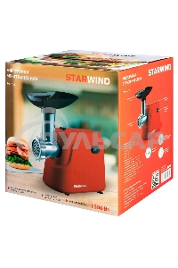 Мясорубка электрическая Starwind SMG3225 1500Вт красный