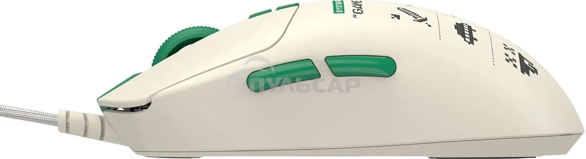 Мышь проводная A4Tech Bloody W72 Ultra Pixels Green рисунок/бежевый/зеленый, 20000 dpi, USB, кнопки - 7