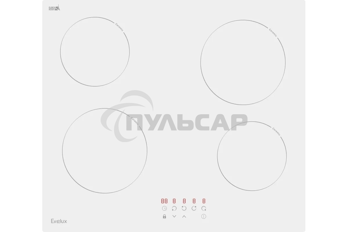 Электрическая варочная панель Evelux HEV 640 W
