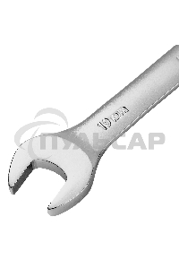 Набор ключей комбинированных трещоточных Denzel 6-19 мм, 12 шт., CrV, матовый хром 14722