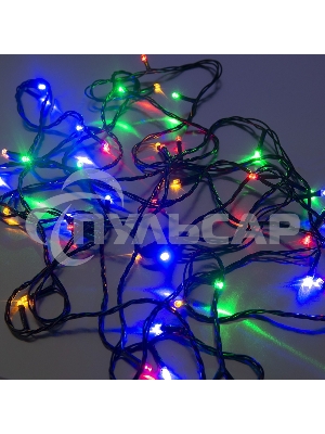 Гирлянда светод. рисовая Funray RL-540M, 5м, 40LED, мульти (4цв.), темно-зел. шнур 0,7м, контроллер,