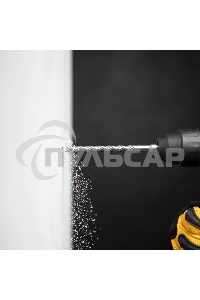 Бур по бетону Denzel двойная спираль, Cobalt W-tip, 6x160 мм, SDS PLUS