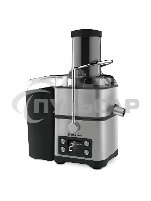 Соковыжималка BRAYER BR1704 центробежная, 800 Вт, 4 скор, LEDдисп,рез.для сока 1,1л, резер.мякот 2 л