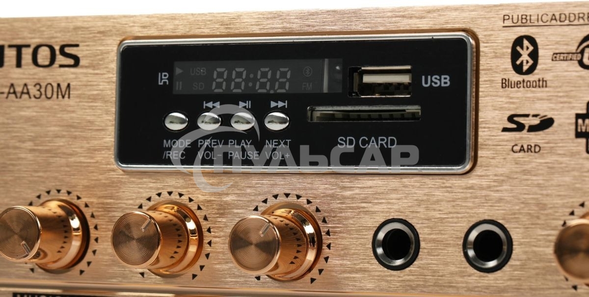 Усилитель Tantos TSo-AA30M выход 100Вт / 30Вт (00-00025068)