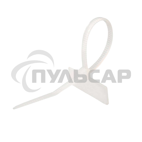 Хомут кабельный 2.5х110 с площадкой для маркировки 21х10 NO-225-318 белый (уп.50 шт) Эра Б0066059