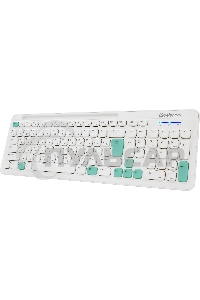 Комплект клавиатура + мышка Defender CERRATO C-978 RU WHITE-BLUE