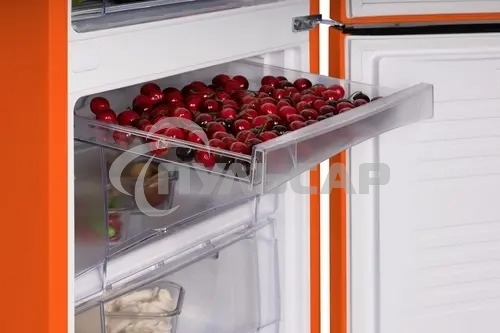 Холодильник Nordfrost NRB 164NF OR оранжевый двухкамерный 238/105 л морозилка снизу