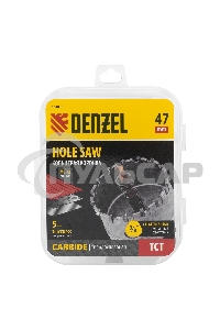 Коронка по металлу Denzel твердосплавная, 47 мм