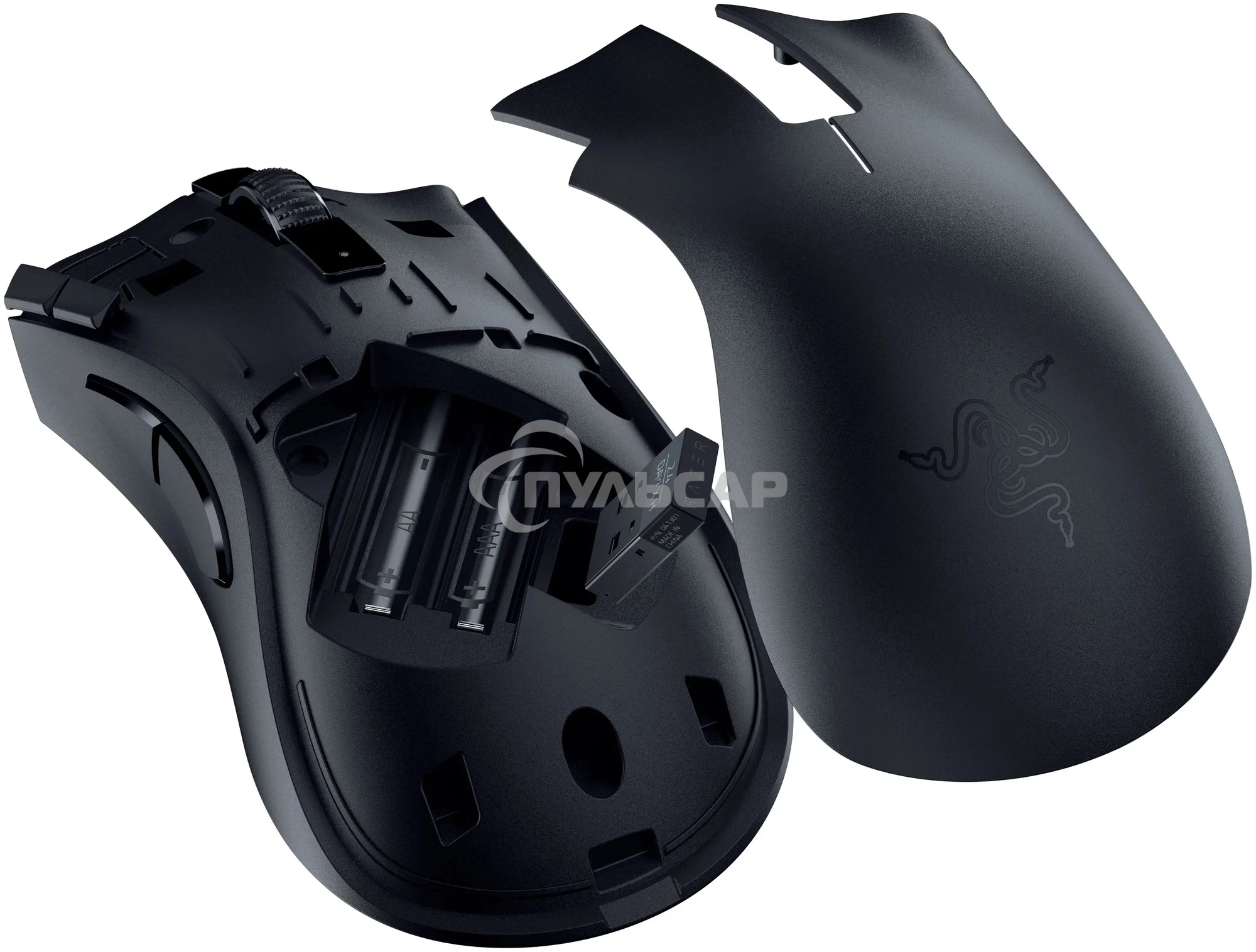 Мышь беспроводная Razer DeathAdder V2 X Hyperspeed черный, 14000 dpi, радиоканал, Bluetooth, USB, кнопки - 7
