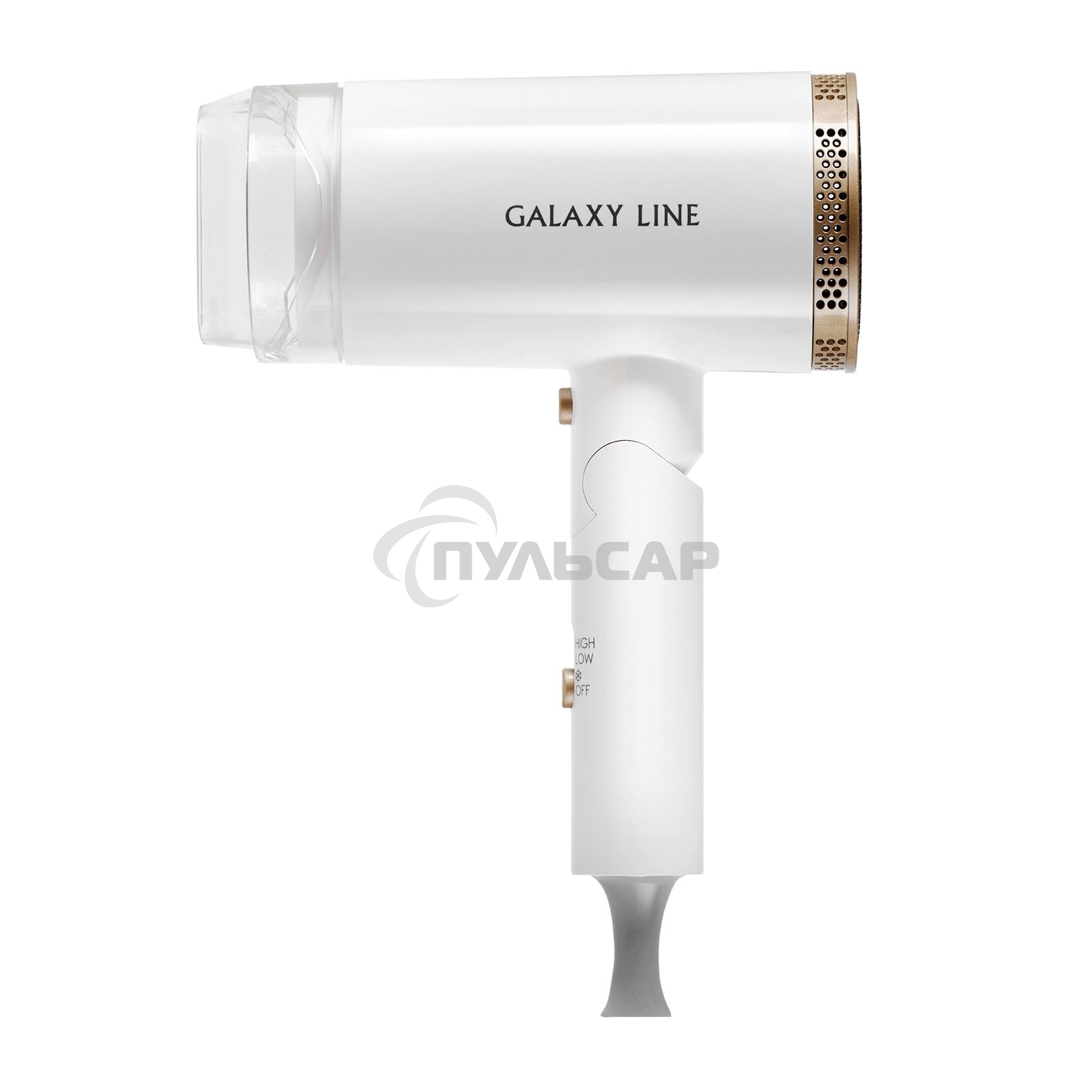 Фен для волос Galaxy Line GL 4353, белый, 2200 Вт, 2 скорости потока воздуха, функция 