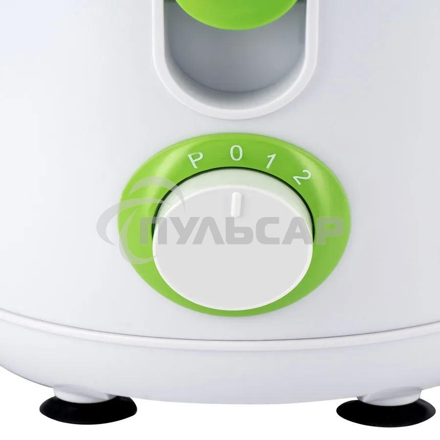 Соковыжималка центробежная Hyundai HY-JE1615 500Вт рез.сок.:400мл. белый/зеленый