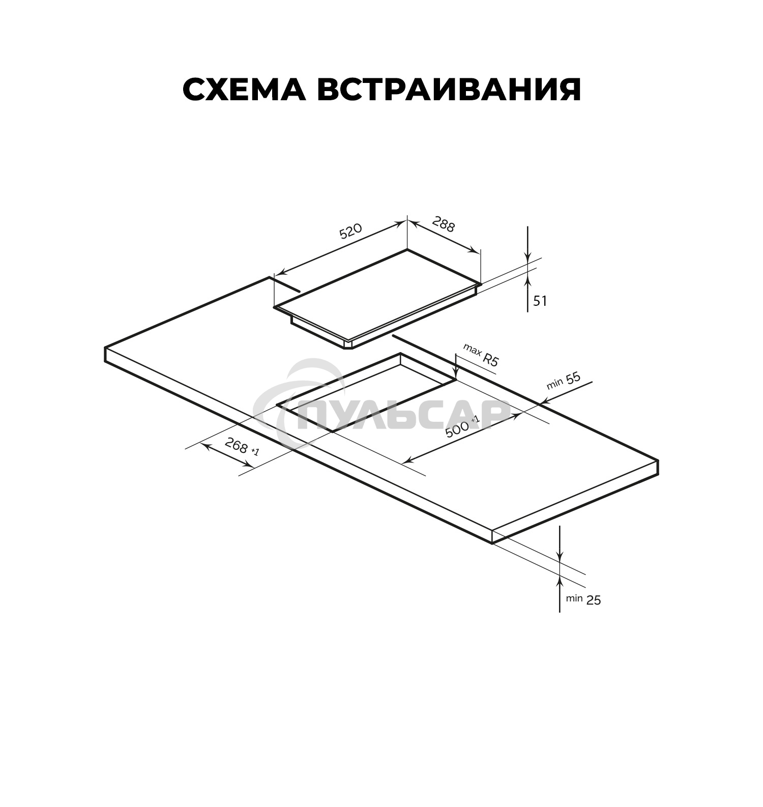 Электрическая варочная панель LEX EVH 320A BL Hi-Light, независимая, черный