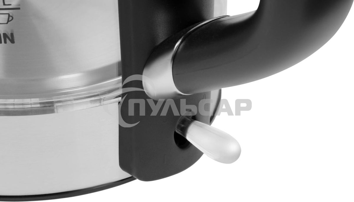 Чайник электрический Hyundai HYK-G5501 1.7 л, 2200 Вт, серебристый/черный