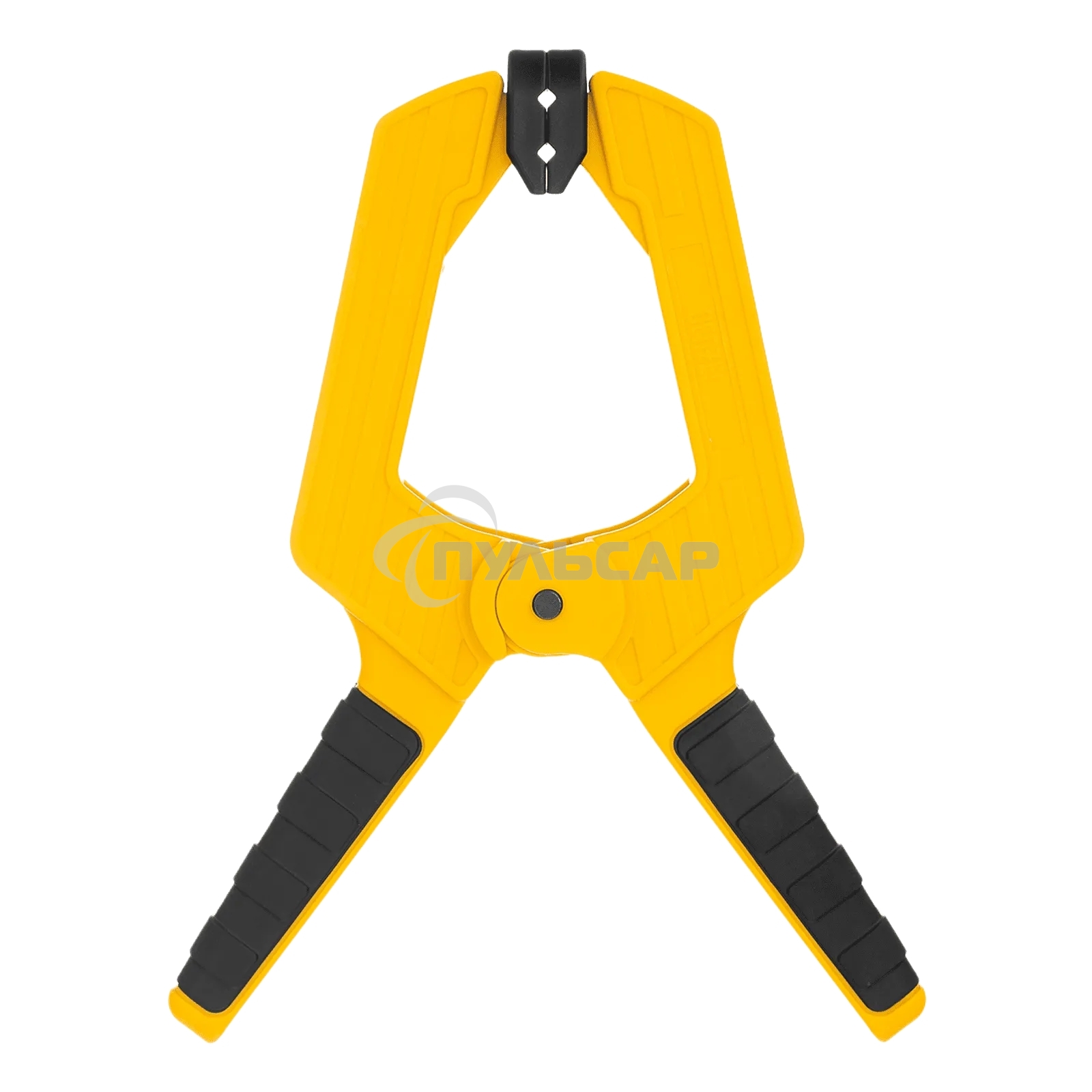 Струбцина клещеобразная Denzel усиленная 100 х 80 мм, двухкомпонентные рукоятки