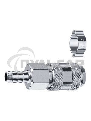 Переходник штуцер ″елочка″ 10 мм - рапид муфта, с хомутом ЗУБР Профессионал