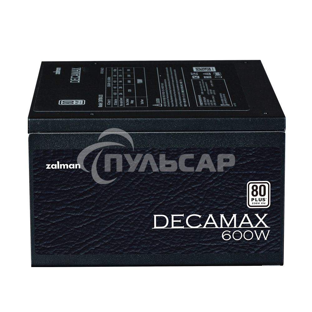 Блок питания Zalman ZM600-LX3, 600Вт, 80 PLUS, 120мм, черный