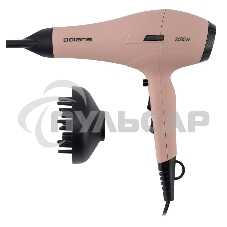 Фен Polaris PHD 2600ACi Salon Hair 2600Вт розовый пепел