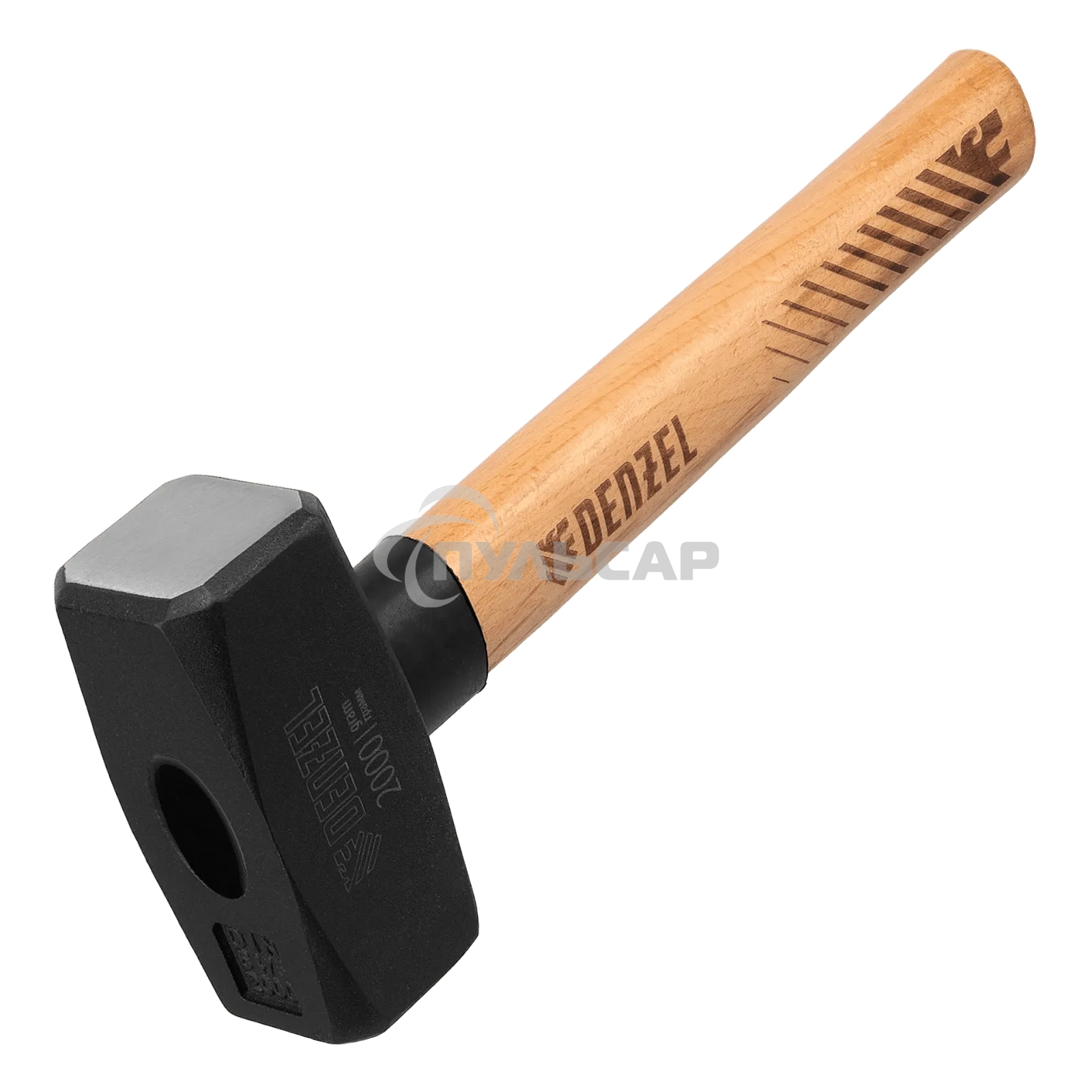Кувалда Denzel 2000 г, кованая головка, буковая рукоятка