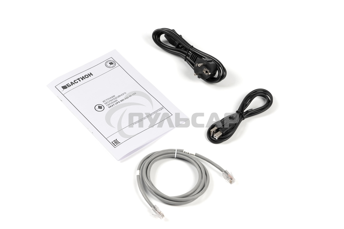 Источник бесперебойного питания Бастион SKAT-UPS 800-AID-IN-1x9 220В 480Вт дисплей 1АКБ 9А·ч внутр. меандр. (8935)