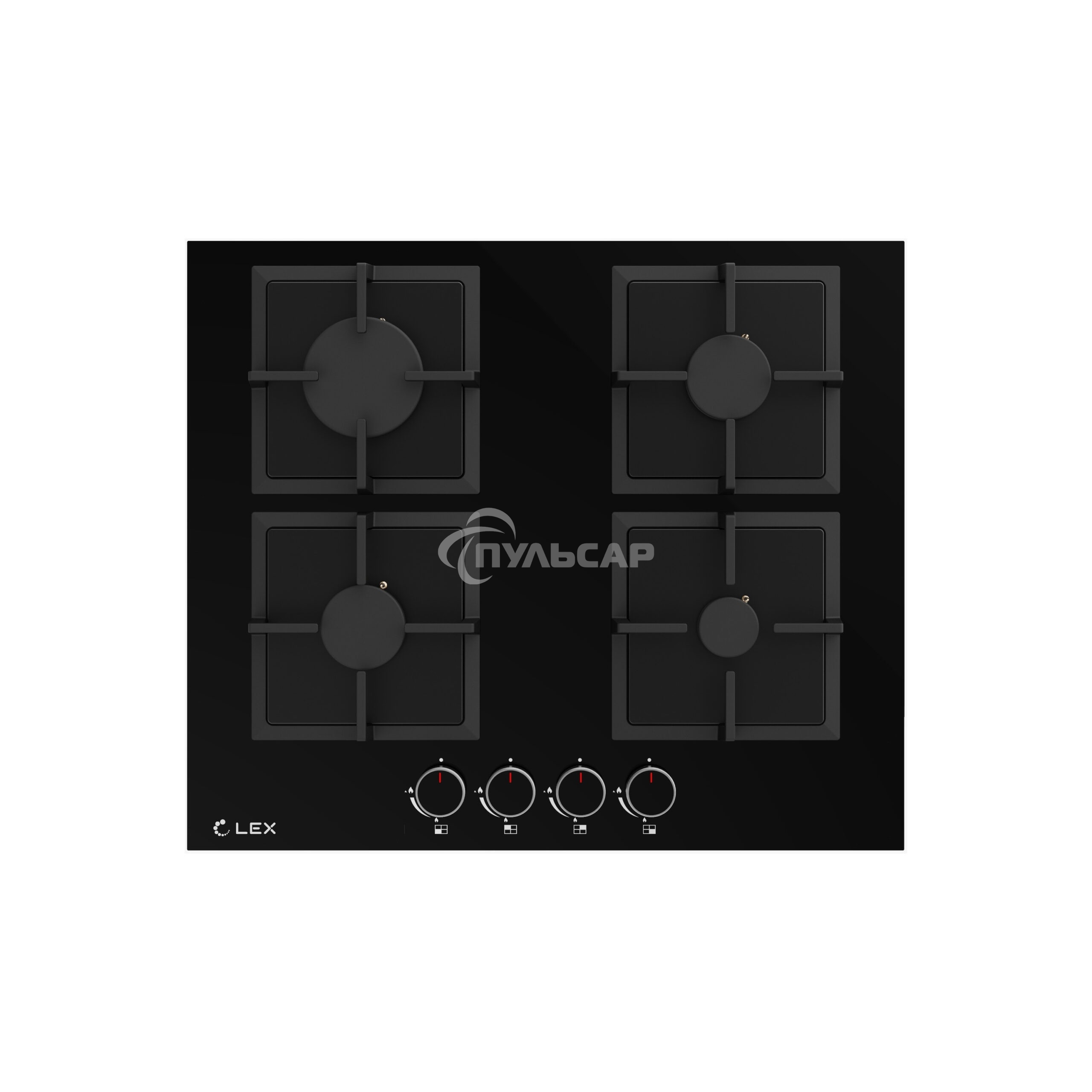 Газовая варочная панель LEX GVG 644 BBL, черный