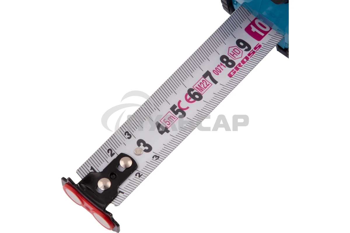 Рулетка Magnetisch, 5 м х 25 мм обрезиненный корпус,автоматическая фиксация GROSS 32572