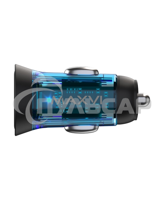 Автомобильное зарядное устройство Maxvi CCM-MS603PD 43W 6A (USB + Type-C, QC3.0 PD3.0) черный