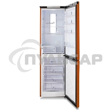 Холодильник Бирюса Б-T980NF оранжевый двухкамерный 240/130 л морозильник снизу, No Frost