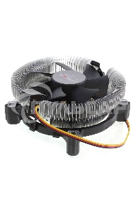 Кулер для процессора Crown CM-80 v2 серебристый/черный, 75 мм, алюминий, 2200 об/мин, 22 дБ, 3 pin, 65 Вт, 42 мм