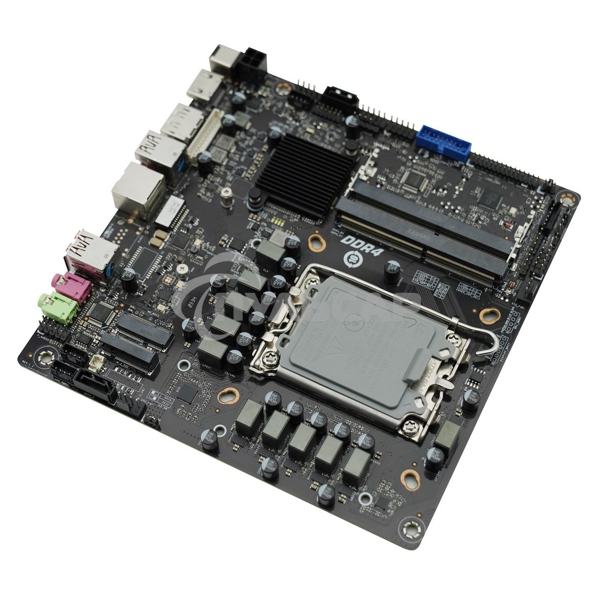 Материнская плата AFOX AFMIQ670D4-MI4-V2, LGA 1700, Intel Q670, 2xDDR4L, 2xSATA, 1xM.2, 1xHDMI, 1xDP, 1x 1Gb LAN, 3xUSB-A 3.2 Gen 2, 1xUSB-C 3.2 Gen 2, 2x3.5 мм, 7.1, Mini-ITX