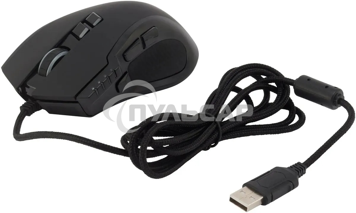 Мышь проводная Acer OMW150 черный, 4800 dpi, USB, кнопки - 8